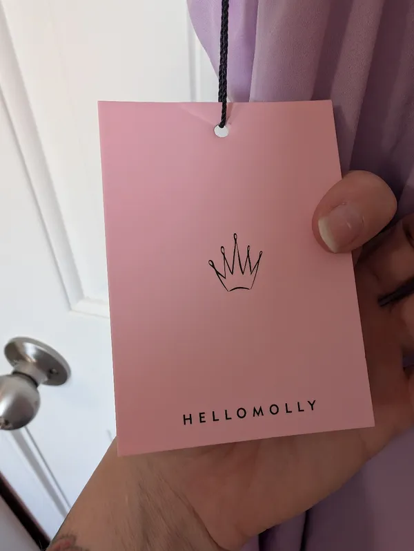 NWT Hello Molly Smile Back At Me Mini Dress W6/Medium Lilac - Image 7