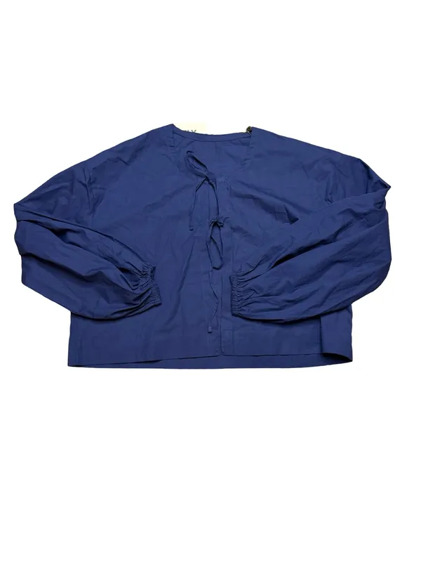 💙✨ Daily Drills Poplin Tie Front Top‎ XS/S NWT Cotton Blouse ✨💙 - Image 4
