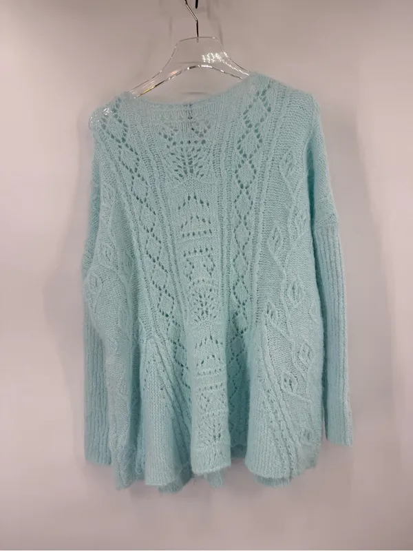 By Anthropologie Long-Sleeve Pointelle Sweater size small NWT - Image 7