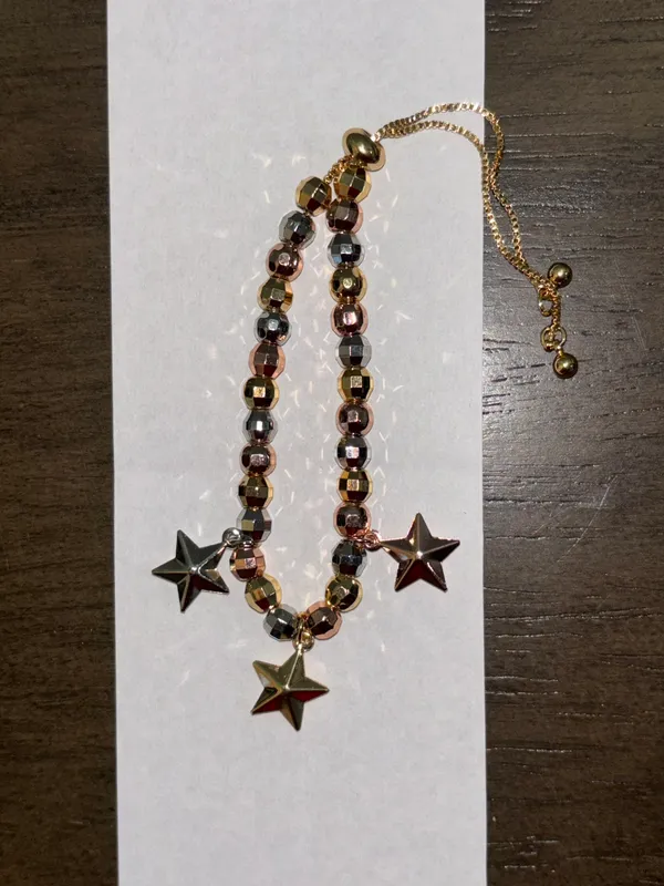 Gold Plated Star Bracelet - Image 2
