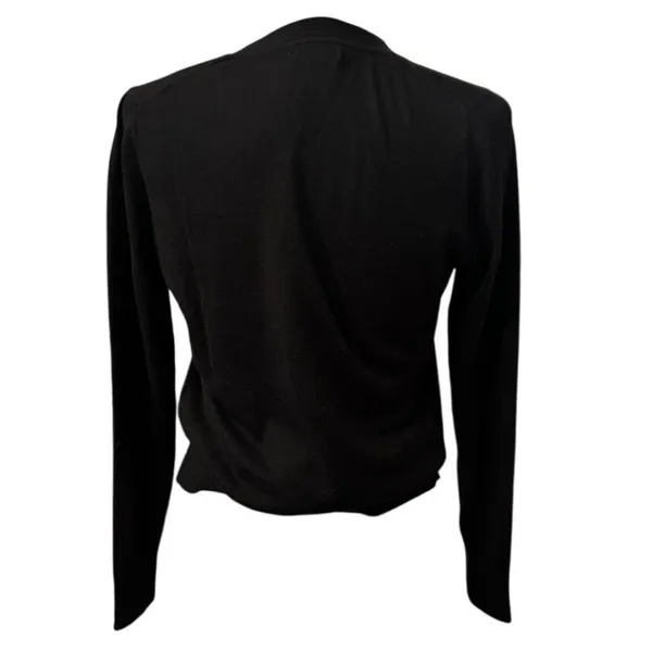 Quince Organic Cotton Cashmere Blend Crewneck Sweater Black Size Small - Image 3