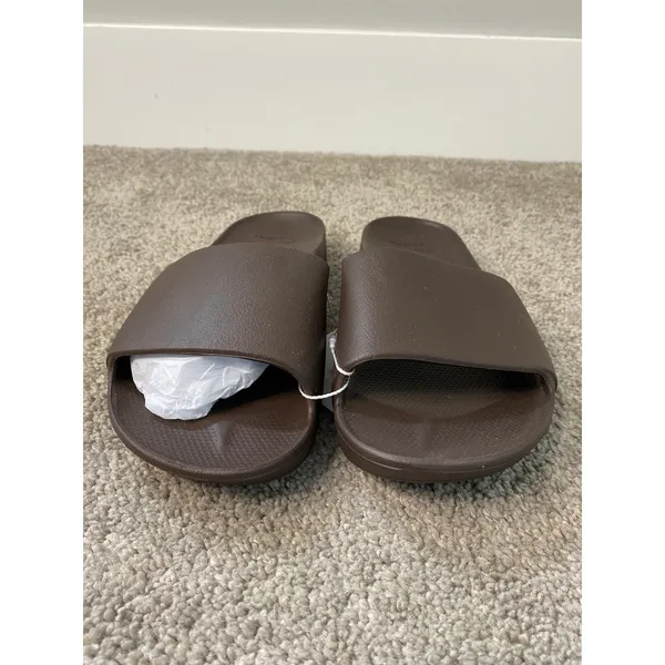 New Archies Brown Arch Support Slides Unisex M6/W7 - Image 2