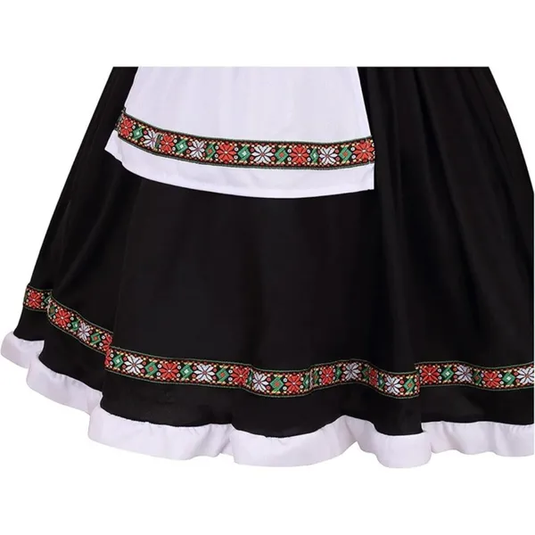 Source Unknown Oktoberfest Costume German Bavarian Dirndl Dress Halloween Plaid Beer Maid SMALL - Image 7