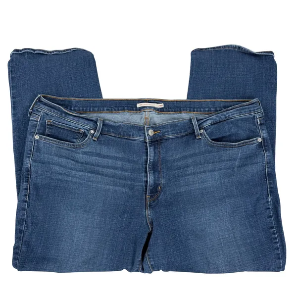 Levi's 414 Classic Straight Jeans Women 24W Blue Excellent Stretch Denim Classic - Image 4