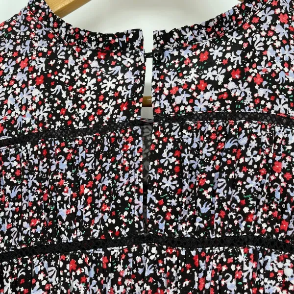 Rails Faren Floral Long Sleeve Smocked Waist‎ Mini Dress Sz S Work - Image 4