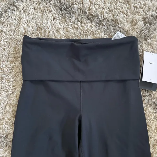 NWT NIKE One Dri-FIT High-Waisted Fold-Over Pants - Image 4