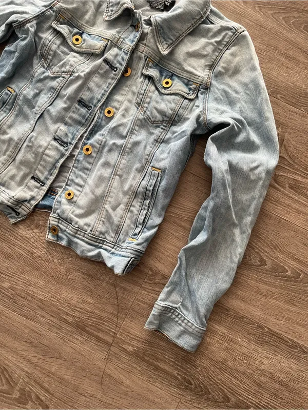 Vintage Polo Jeans Co Ralph Lauren Denim Jacket Womens Small Light Wash Y2K 90s - Image 5