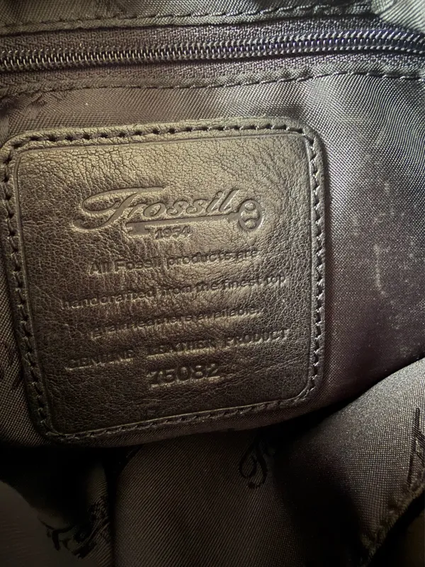 Fossil Purse  Shoulder Bag Leather  Black - Image 5