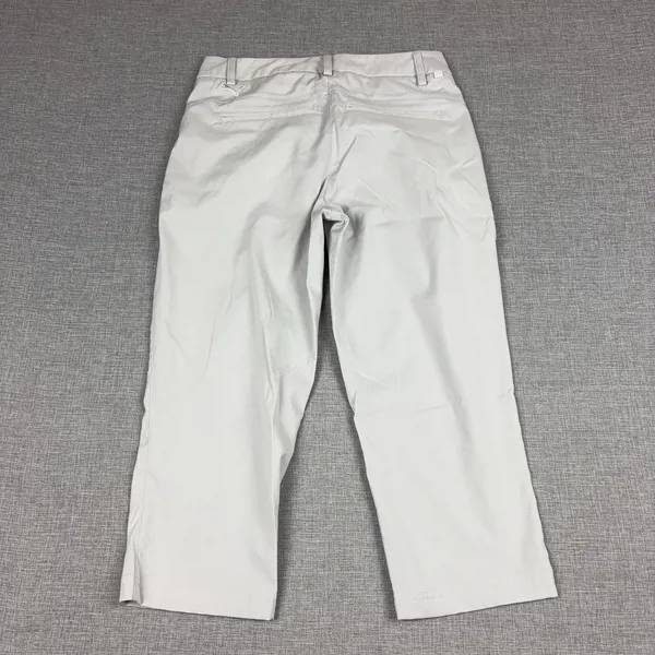 PUMA Pants Womens 0 Gray Capri Mesh Breathable Pockets Zip Front Lightweight - Image 11