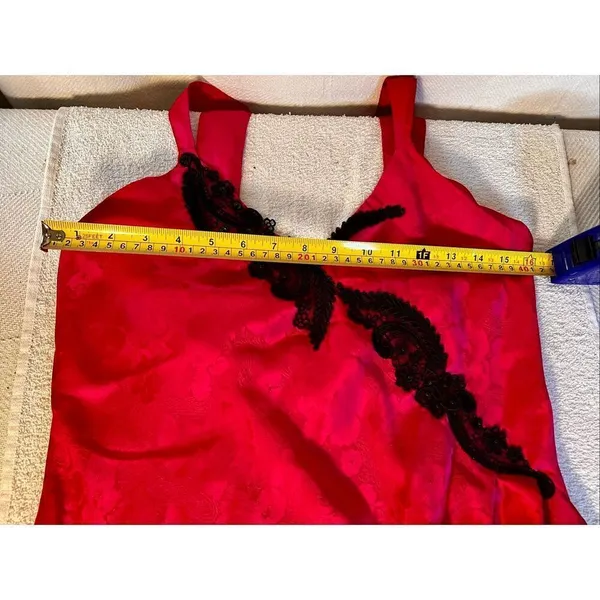 VTG Y2K Victoria's Secret Gold Label Hot Pink & Black Slip Dress Sz S - Image 7