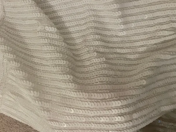 Lulus White Sequin Strapless Mini Dress - Image 3