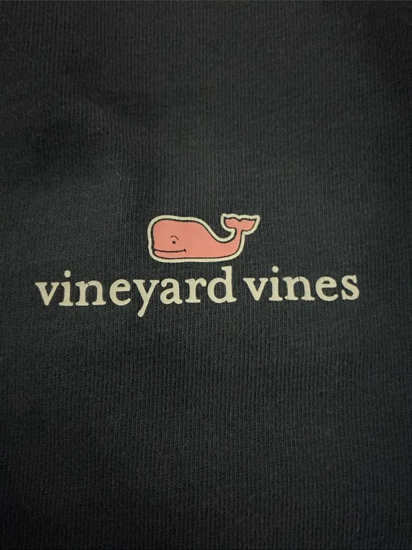 VINEYARD VINES Whale Logo Tee M 16” p2p Navy EUC - Image 5