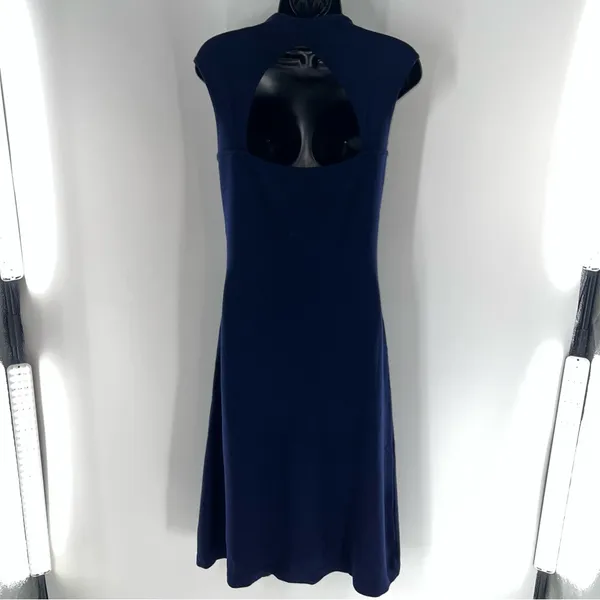 Ralph Lauren Black Label Classic Navy Wool Blend Professional/Classic Dress-Sz L - Image 4