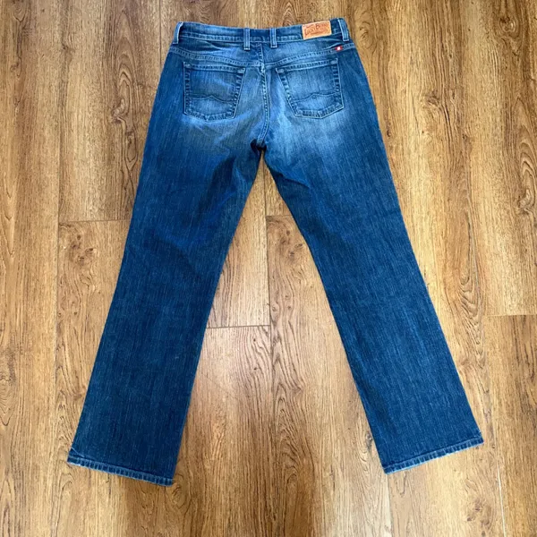 Y2K Lucky Brand Neopolitan Easy‎ Rider Faded Blue Jeans Womens 10/30 Bootcut - Image 2