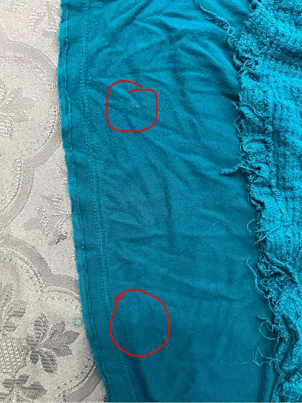 We The Free Teal Layered V-Neck Long Sleeve Top - Image 6
