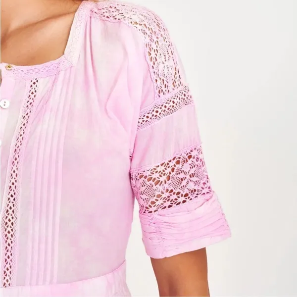 LoveShackFancy Edie Maxi‎ Dress Pink NWT Small - Image 7
