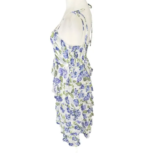 Amanda Uprichard Adelina Margate Floral Tiered Midi Dress Size S - Image 4