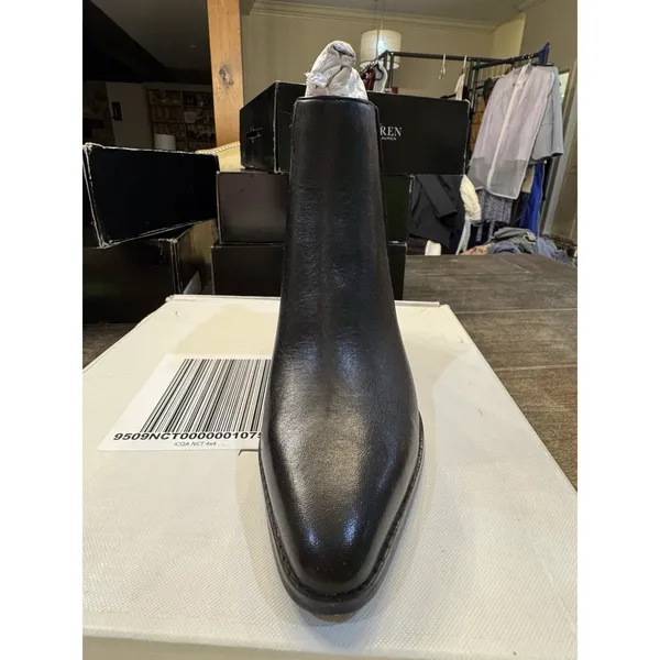 Lauren Ralph Lauren Harpher Leather Boots Black Size 6.5 - Image 4