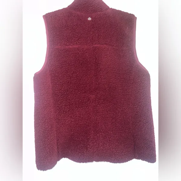 Calia By Carrie Underwood Sherpa Crimson Vest With Pockets Size Large - Image 5