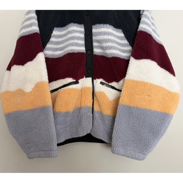 Free People Hit The Slopes Printed Fleece Pullover Women's Size Medium - Image 5