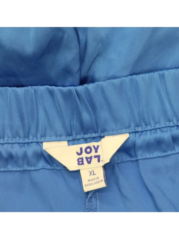 NWT Joylab Womens Low-Rise Satin Tear Away Track Pants 94628907 Vibrant Blue XL - Image 4