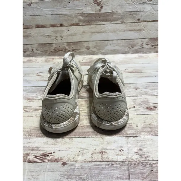 Crocs LiteRite Pacer Sneaker Women's Size 10 Neutral Camo Waterproof Lightweight - Image 4
