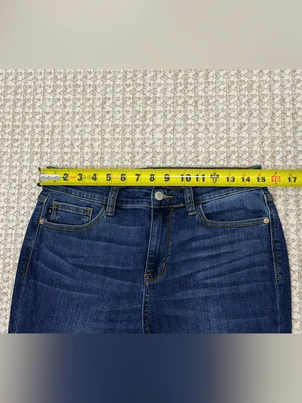 Judy Blue Dark Wash Straight Leg Jeans size 11/30 mid rise - Image 7