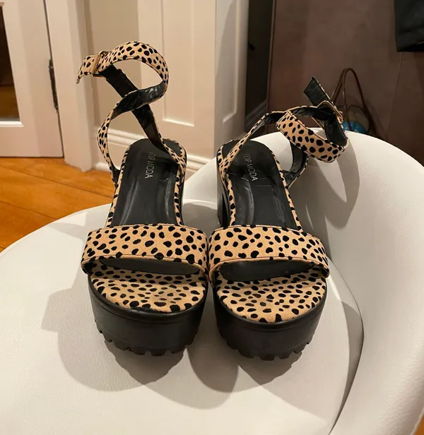 Platform Sandal Tan Size 5.5 - Image 3