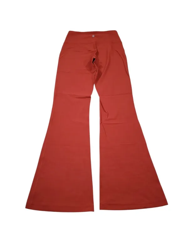 Lululemon Groove Super High Rise Flared Pants Nulu Size 8 Regular Cayenne Red - Image 2