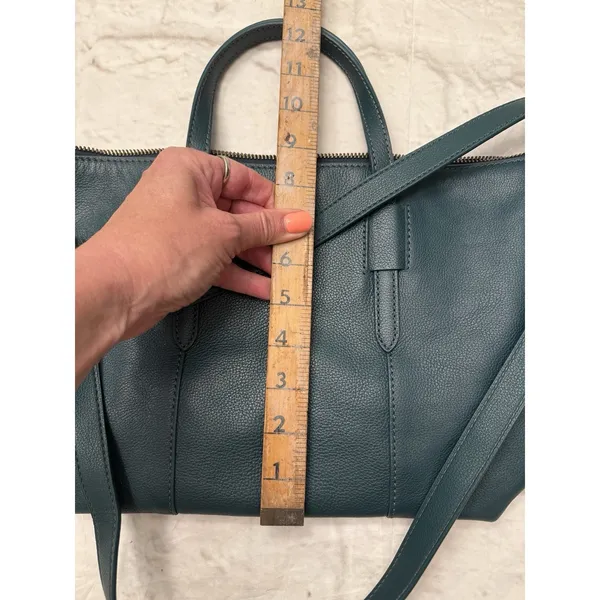 Fossil Skylar Satchel Crossbody Green Leather Handbag $198‎ F - Image 3