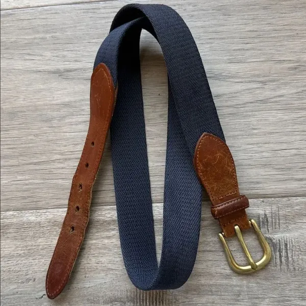 Coach Belt Navy Leather - Image 5