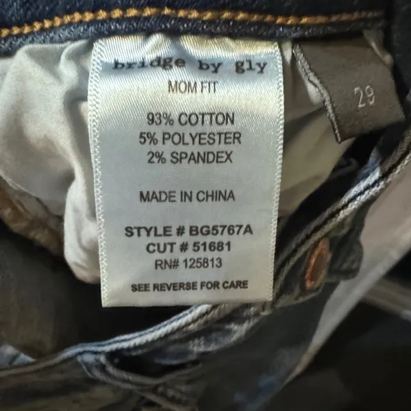 Bridge by gly mom fit size 28 jeans - Image 6