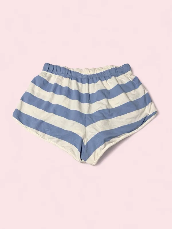 aerie Blue and white Striped poolside Terry Lounge Shorts - Image 2