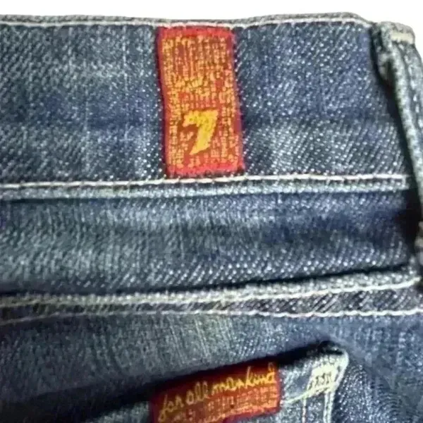 7 For All Mankind Women's Bootcut‎ Jeans Size 28 Dark Blue Stretch Denim - Image 8