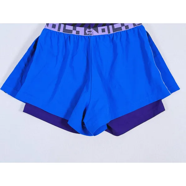 Lacoste Womens Sport Shorts Built In Liner Size Small Blue Purple Run Gym Active - Image 7