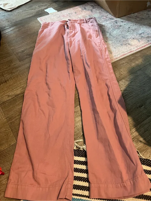 Xirena Wide Leg Pink Cotton Pants - Image 4