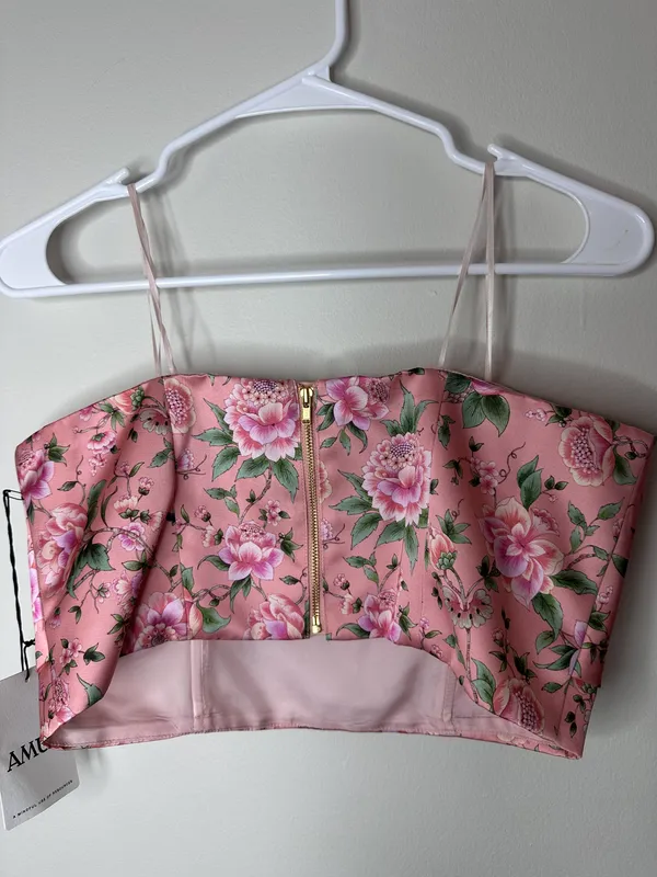 Amur Christa Floral Bustier Top - Size 6 - NEW with Tags - Image 6