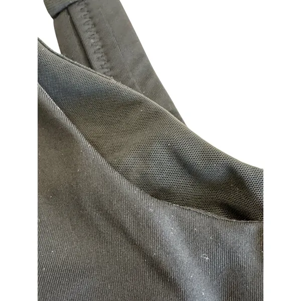 Lululemon Stash N Run Tank Top Built In Bra Size 4 Black Criss Cross Pockets - Image 13