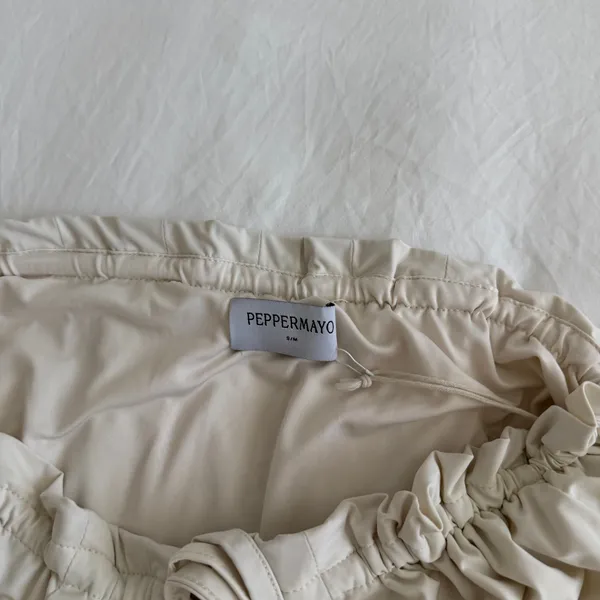 Peppermayo Leighton Mini Dress Ivory S/M - Image 4