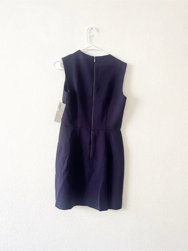 French Connection Sheath Blue Modern Navy‎ Blue Dress NWT Sz 6 - Image 6