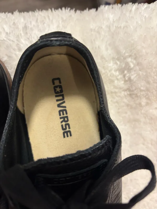 Black leather Converse Sneakers Sz.Men - Image 3
