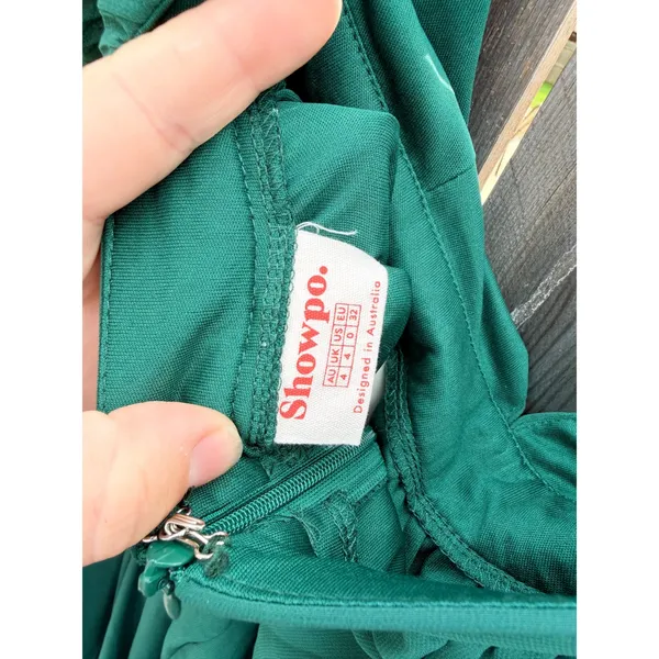 Showpo. NEW $120 She's A Delight Formal Maxi Dress in Emerald Sz 0 - Image 6