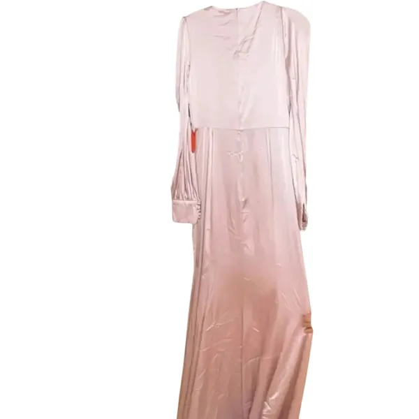 MAC DUGGAL 55635 Satin Ruched Bishop Sleeve Gown, Size 4, New w/ Tag MSRP $398 - Image 6