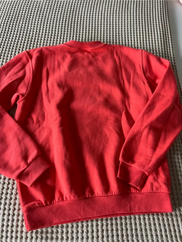 Paris Embroidered Red Crewneck Sweatshirt - Image 3