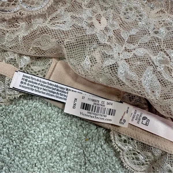NWT Victoria’s Secret Dream Angels Allure Shimmer Long Sleeve Bra Top Lace XL - Image 11