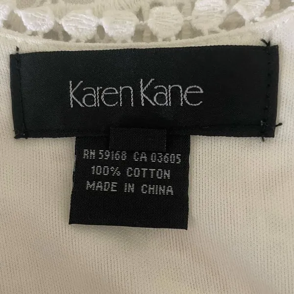 Karen Kane‎ Women Boho Coastal Crochet Lace Mini Dress S Beachy White Sleeveless - Image 7