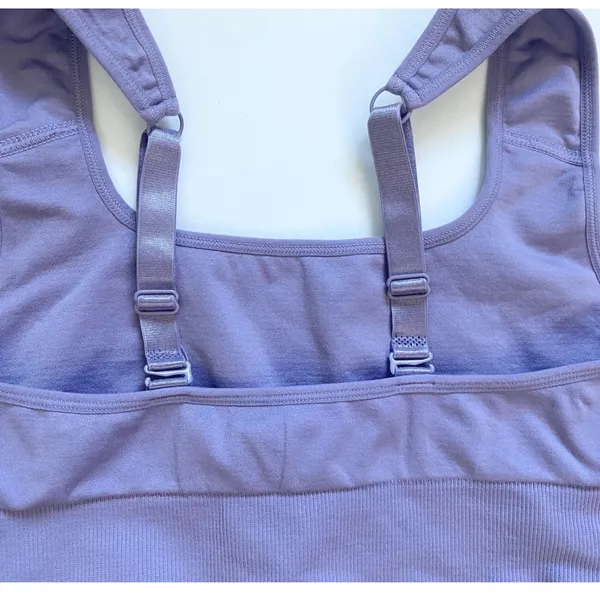 Puma Womens Seamless Adjustable Strap‎ Sports Bra Purple Medium RN100759 - Image 7