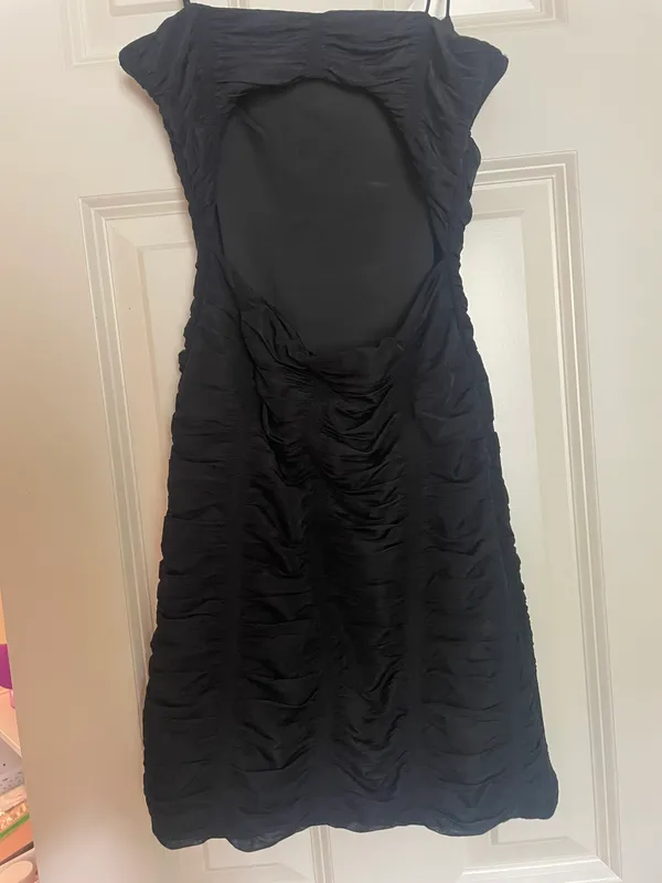 Sexy Bodycon Black Mini Dress - Image 3
