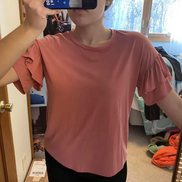 Francesca's Pink Blouse Shirt - Image 2