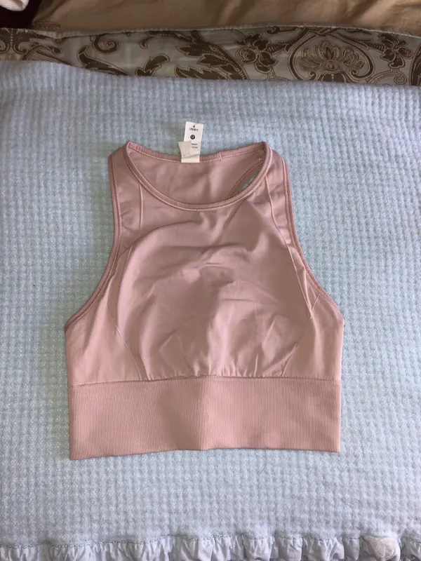 Lululemon ebb to train bra - size 4 porcelain pink - Image 5